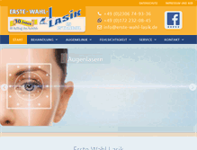 Tablet Screenshot of erste-wahl-lasik.de